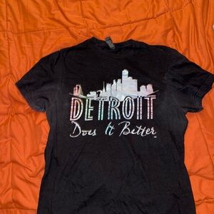 Black Detroit Graphic T-Shirt